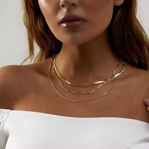 18K Gold Plated Layered Necklace